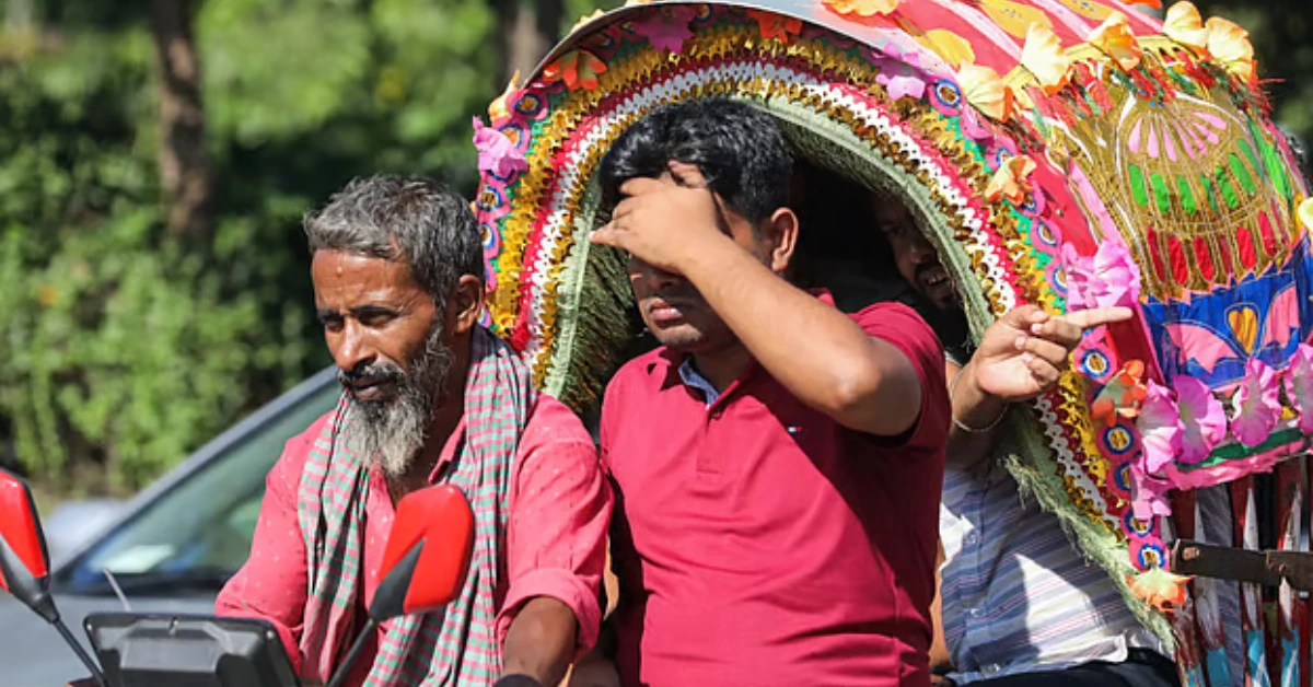 তাপপ্রবাহে ঢাকার রাস্তায় তীব্র গরম